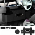thumbnail image 1 of Car Storage Organizer, Multifunctional Car Seat Back Storage Box With 2 Cup Holders, Tissue Box And Hook, Compatible With Most Vehicles, Adjustable Headrest Hook For Easy, 1 of 6