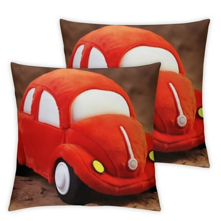 Car Stuffed Animal,Soft Red Stuffed Car Plush Pillow Toy,Gifts for Boys,Kids