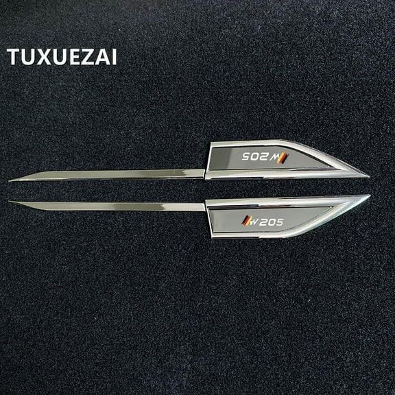 Car Styling Side Wing Fender Metal Trim Emblem for Mercedes Benz W205  Car Body Waist Line Sticker Decals Accessories 1 Pair