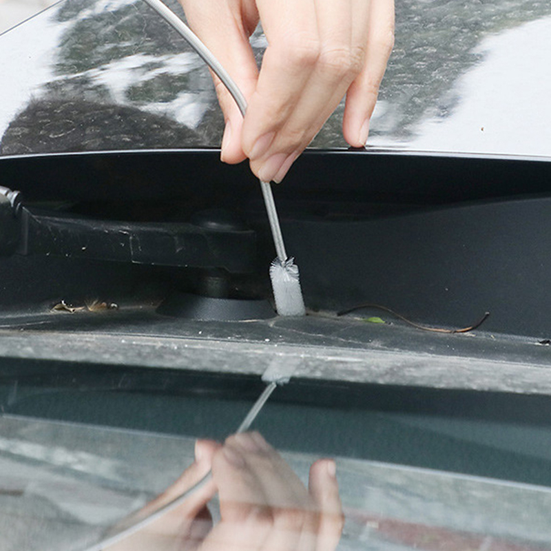 Car Styling Sunroof Door windshield Cleaning brush drain hole is