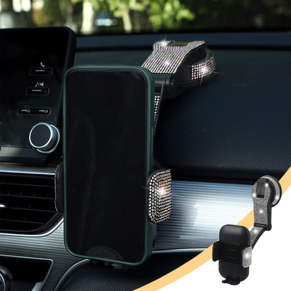 Car Suction Cup Phone Holder, Rotating Multifunctional Mobile Phone Stand, Adjustable Navigation Bracket for Dashboard and Windshield, Universal Car Mount
