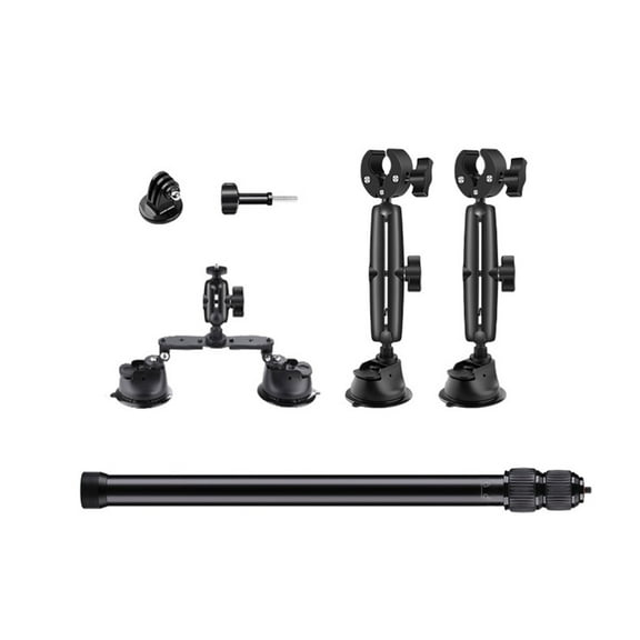 Car Suction Mount Set For 360 X3/X4 Cameras Extendable 47.2inch Rod