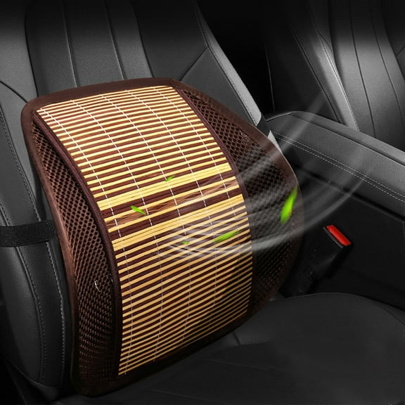 Car Summer Mesh Breathable Lumbar Support, Massage Backrest, Office Seat Cushion, Ergonomic, High-stretch Steel, Bamboo Sheet For Coolness, Relieves Back Pain, Versatile Use