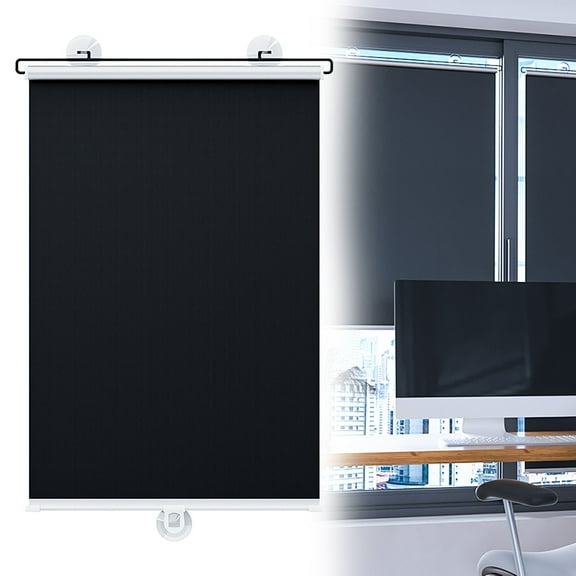 Car Sun Shade Cozival Suction Cup Roller Blind, Retractable Sun Shade and Privacy Screen for Home and Car Windows, Uv Protection, Insulation Shading Curtain for Balcony and Door Glass, A