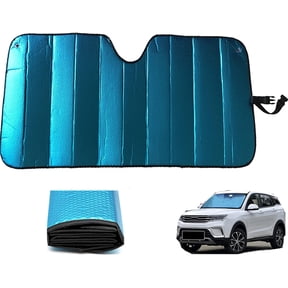 Car Sun Shade, Sun Protector,Foldable Front Window Shade-Thicken 5-Layer Bubble for Auto Windshield UV Protection and Heat Reflector 58"x 27.5" (Blue)