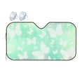thumbnail image 1 of Car Sun Shade Windshield, Green Butterfly Pattern Automotive Front Window Sun Visor for Cars SUV Trucks-Sunshade Blocks Heat and Sun's UV Rays, Small Size, 1 of 8