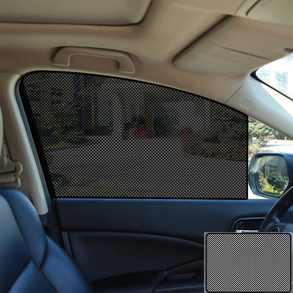 Car Sun Shade for Windshield, Universal Fit Semi-Transparent Static Cling Window Curtain for Car Side Windows, Blocks UV Rays and Heat, Easy Install Summer Car Accessories for Sedan SUV Truck 50x80cm