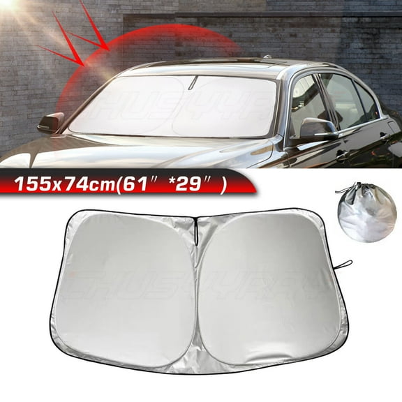 Car Sun Shade Windshield Visor Foldable UV-Block Cover Compatible with Chevrolet Silverado