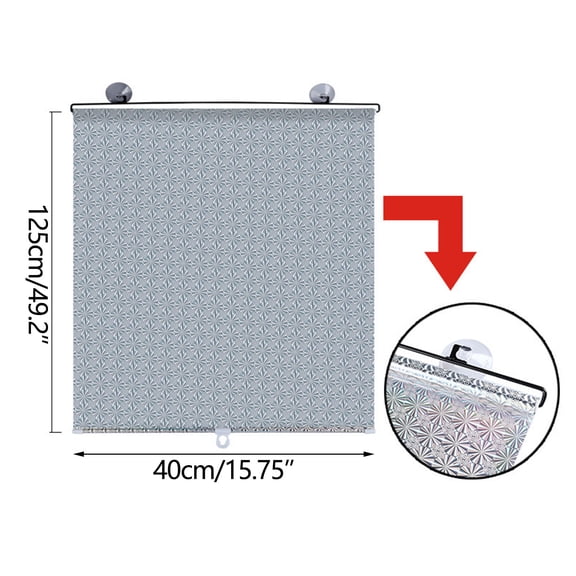Car Sunshades Sun Protection Thermal Insulation Curtains Automatic Rolling Blinds and Household Automatic Retractable Window for Use Sun Protection Thermal Insulation Curtains Auto