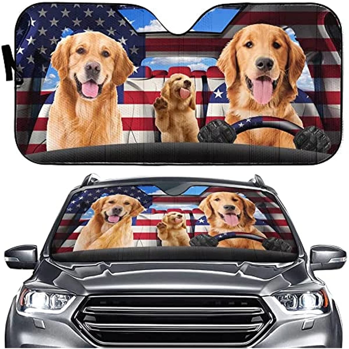 Golden retriever car sun shade outlet