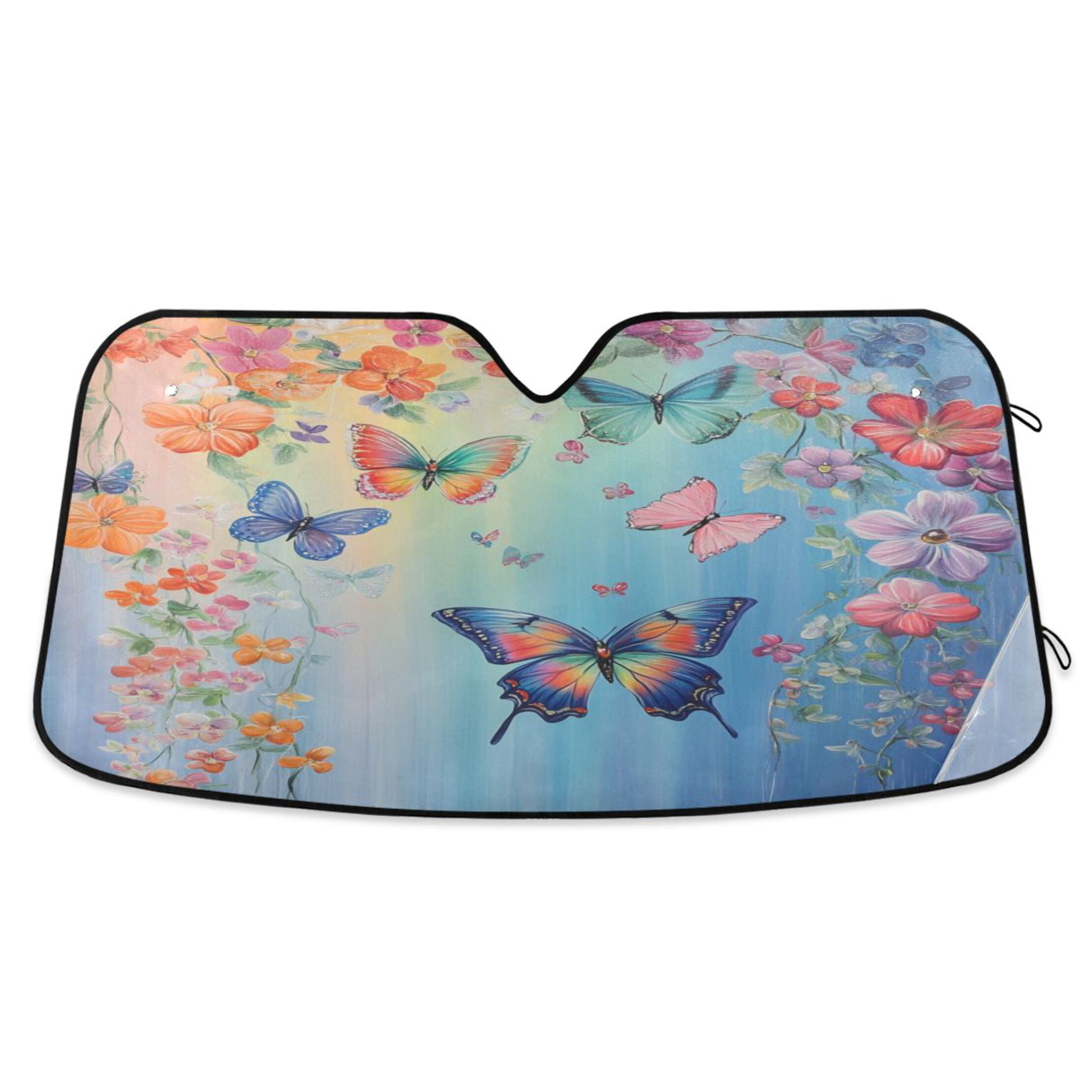 Car Sun Visor 55*27.6inch Windshield Sun Shield Car Sun Curtain Car Sun ...