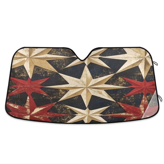 Car Sun Visor 57*31.5inch Windshield Sun Shield Car Sun Curtain Car Sun Shield Car Sun Insulation Suitable For Most Vehicles Pretty Stars2