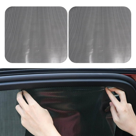 Car Sun Visor Electrostatic Suspension Film | Side Window Decal | Windshield Sun Protection | Black PP Film 42x38cm | UV Block, Heat Reduction, Privacy | Fits Cars, SUVs, Minivans | Easy Install