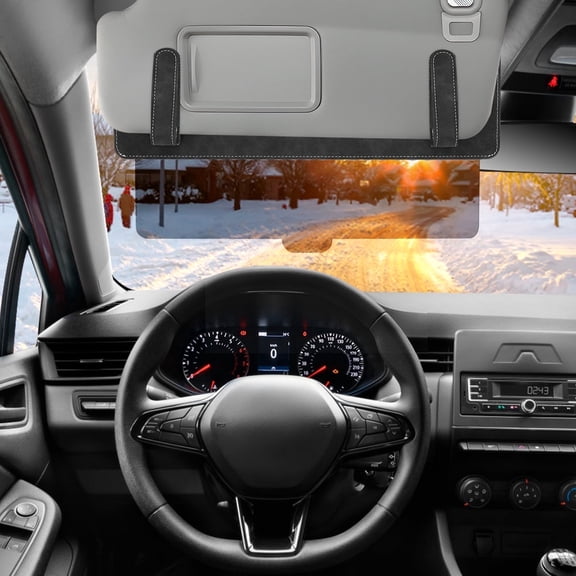 Car Sun Visor Extender Adjustable Car Visor Extender Sun Blocker with Zipper Pocket and Side Opening Design for Safe and Comfortable Driving