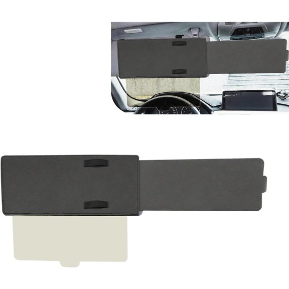 Car Sun Visor Extension, Polarized Sunshade Extender Sun Blocker, Retractable Anti-Glare Windshield Visor with PC Lens, Universal Car Visor Extension for Most Vehicle, SUV