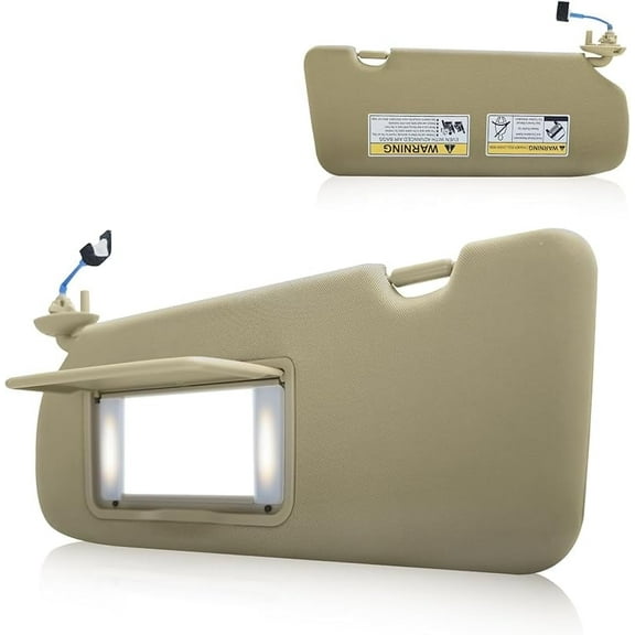 Car Sun Visor Fits for Honda CRV 2017 2018 2019 2020 2021 2022 Replace 83280-TLY-H11ZB Car Sun Visor Replacement with Vanity Light/with Makeup Mirror