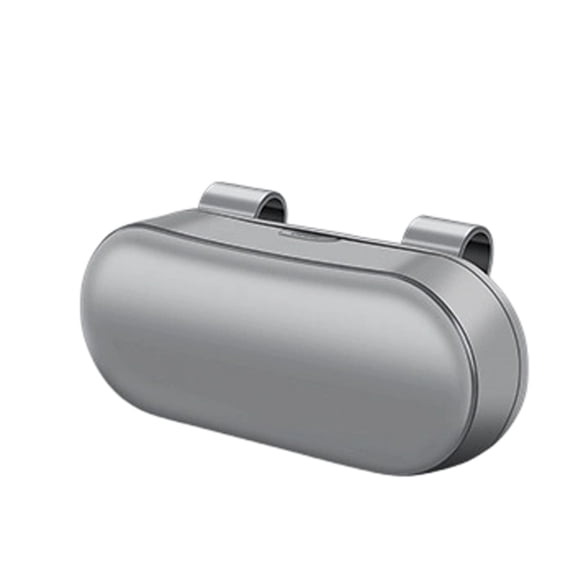 Car Sun Visor Glasses Case Multifunctional Sunglass Holder Clip for Vehicle Interior Storage Gray