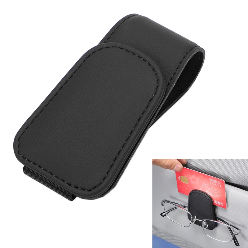 Car Sun Visor Glasses Holder Multifunctional Card Clip Storage Rack ...