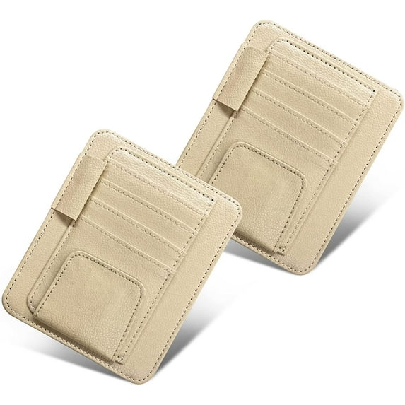 Car Sun Visor Organizer Accessories, Sunglasses Holder for Car, Car Accessories for Men Women, Registration and Document Holder, Visor Clips, Auto Interior Accessories Pocket Organizers