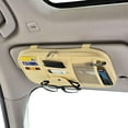 thumbnail image 1 of Car Sun Visor Organizer Auto Car Visor Pocket and Interior Accessories Car Truck Visor Storage Pouch Holder with Multi-Pocket Net Zippers (Beige Light Yellow), 1 of 15