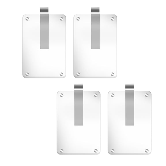 Car Sun Visor Photo Holder, Acrylic Magnetic Personalized Photo Holder for Adding Family or Personal Photos 4pcs