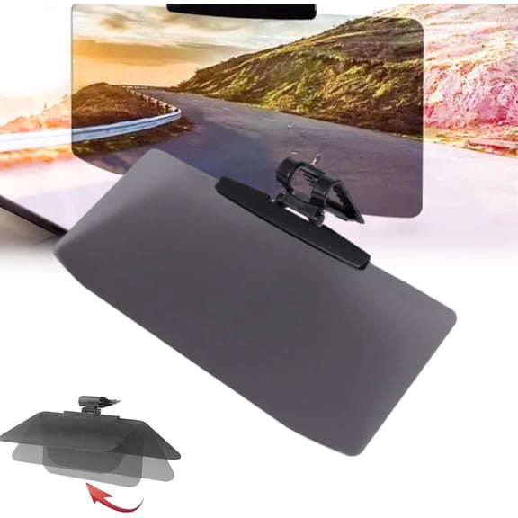 Car Sun Visor with Polarized Glare Protection, Polarized Car Sun Visor, Sun Visor Extender for Car, Car Visor Extender Sun Blocker, Universal Adhesive-Free Sun Visor for Car Windshield (1PCS)