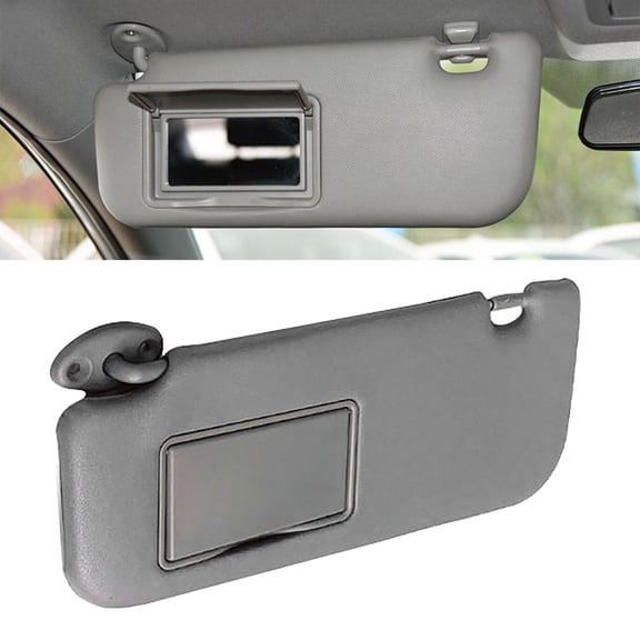 Car Sun Visor Replacement Sunshade Shield with Mirror for Windshield Sun Glare Protection, 13.8x3.1x3.1 Inches