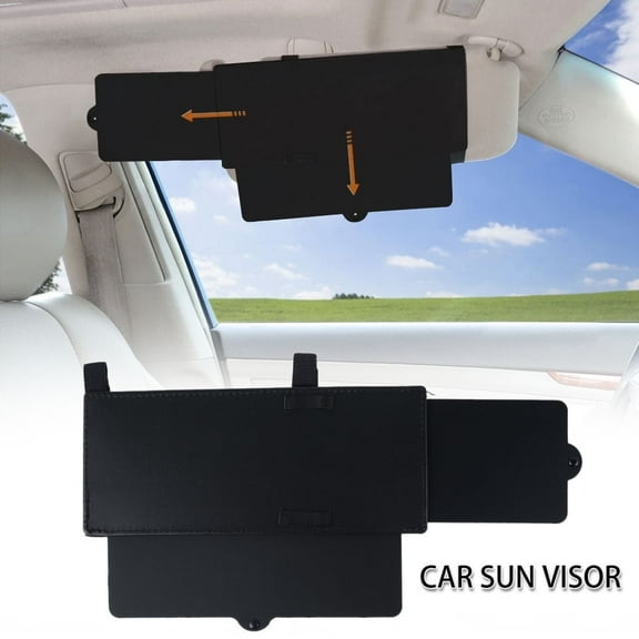 Car Sun Visor Shade Extender Sunshade Extension Board Shield Blocker Front Side Window Shade Anti Glare 12.2*5.12in The Maximum Extension is 10.24in On The Right Side and 3.45in Below
