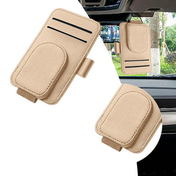 Car Sun Visor Storage Organizer with for Universal Vehicle Models