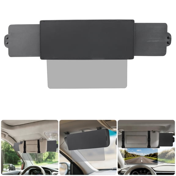 Car Sun Visor Sunshade Extender, TSV Adjustable Sun Visor Protects from Anti-Glare, UV Rays Blocker Window Windshield Sunshade Extender for Car SUV