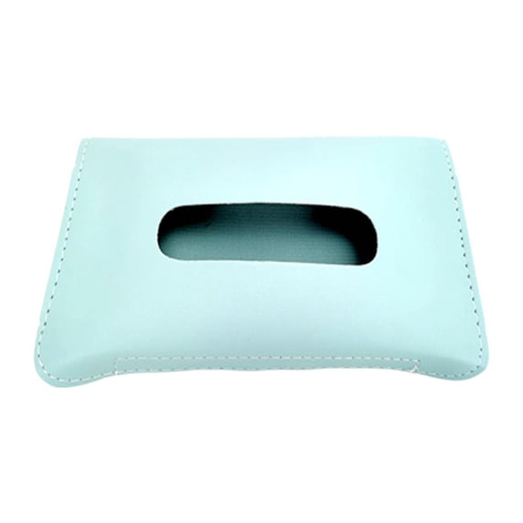 Car Sun Visor Tissue Box Holder – PU Leather Car Organizer for Tissues & Masks, Non-Slip Visor Mount, Easy Install, Black