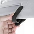thumbnail image 1 of Car Sunglasses Holder, Magnetic Visor Clip, Universal Eyeglass Storage, Soft Leather Non-Slip Design, Easy Install, for Sunshade Organizer, Compact 6x8cm, No Damage to Glasses, 1 of 2