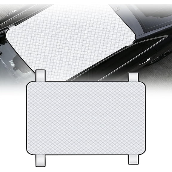 Car Sunroof Shade Cover, White Mesh Foldable Skylight Sunshade, 45x59 Inch, 1-Pack