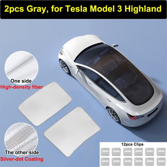 Car Sunroof Sunshade for Tesla Model 3 Highland 2024 2025 Glass Roof Sun Shade Cover UV Blinds Protector Kids M3 2023 Accessory