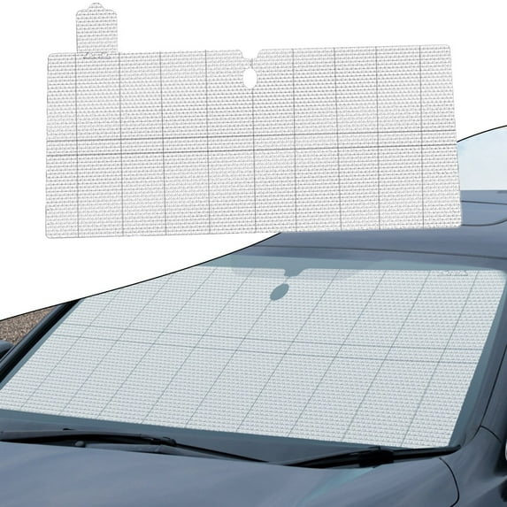Car Sunshade Folding Windshield Cover Aluminum Foil Heat Insulation UV 130*70