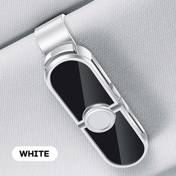 Car Sunshade Glasses Clip Holder,360° Rotating Sunglass Storage Clip for Car Visor, Universal Eyewear Organizer with Quick Release Button, Auto Accessories for Sunscreen Mount, Secure Eyeglass Holder
