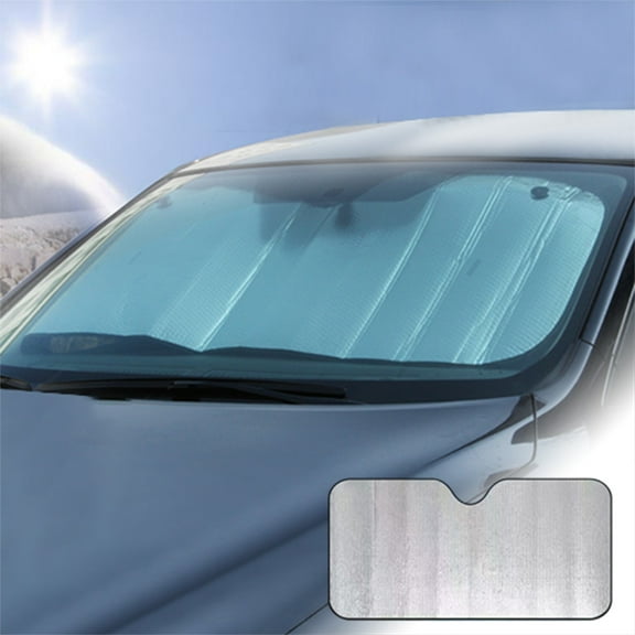 Car Sunshade Heat Insulating Front Windshield Cover Auto Window Sun Block Reversible Design Compact Storage Universal Fit For Daily Commute Road Trips