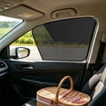 thumbnail image 1 of Car Sunshade Magnetic Suction Side Window Shade, Semi Transparent Mesh Sunshade for Car, Black Polyester Sun Shade, 10 Powerful Magnets, 1 of 6