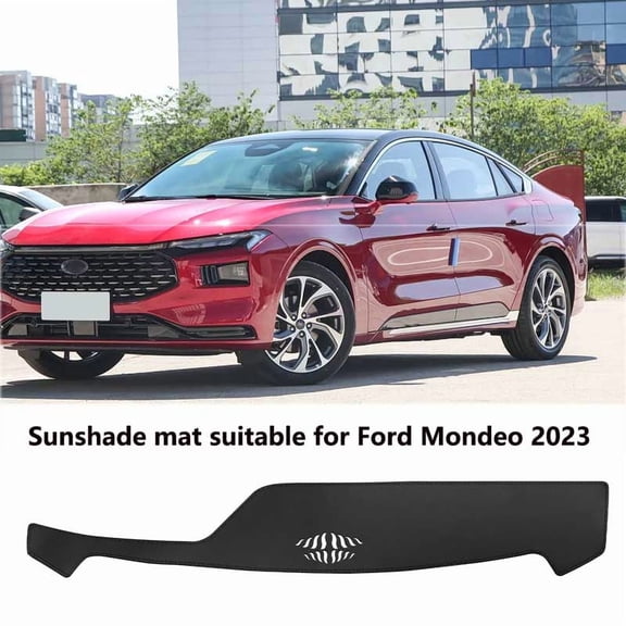 Car Sunshade Mat Dashboard Cover Mat Custom Fit for Ford Mondeo 2023 Dash Cover Nonslip Dash Mat Protector Sunshade No Glare Black