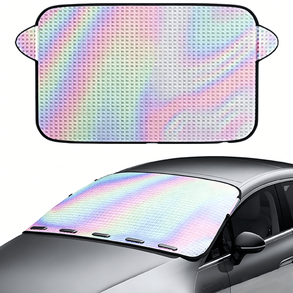 Car Sunshade Windshield Sun Protection and Heat Insulation Light Blocking Umbrella Curtain Panel Laser Large Size