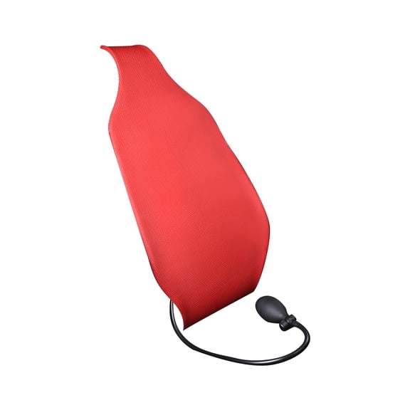 Car Support Cushion Car Back Support Universal Automotive Accessories Easy to Install Adjustable Durable PU Cushion Red