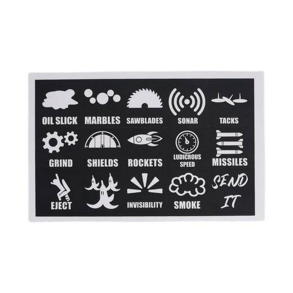 Car Switch Button Stickers,15pcs Funny Car Dashboard Button Switch On Off Sticker Car Accessories,Self-Adhesive Clear Decal