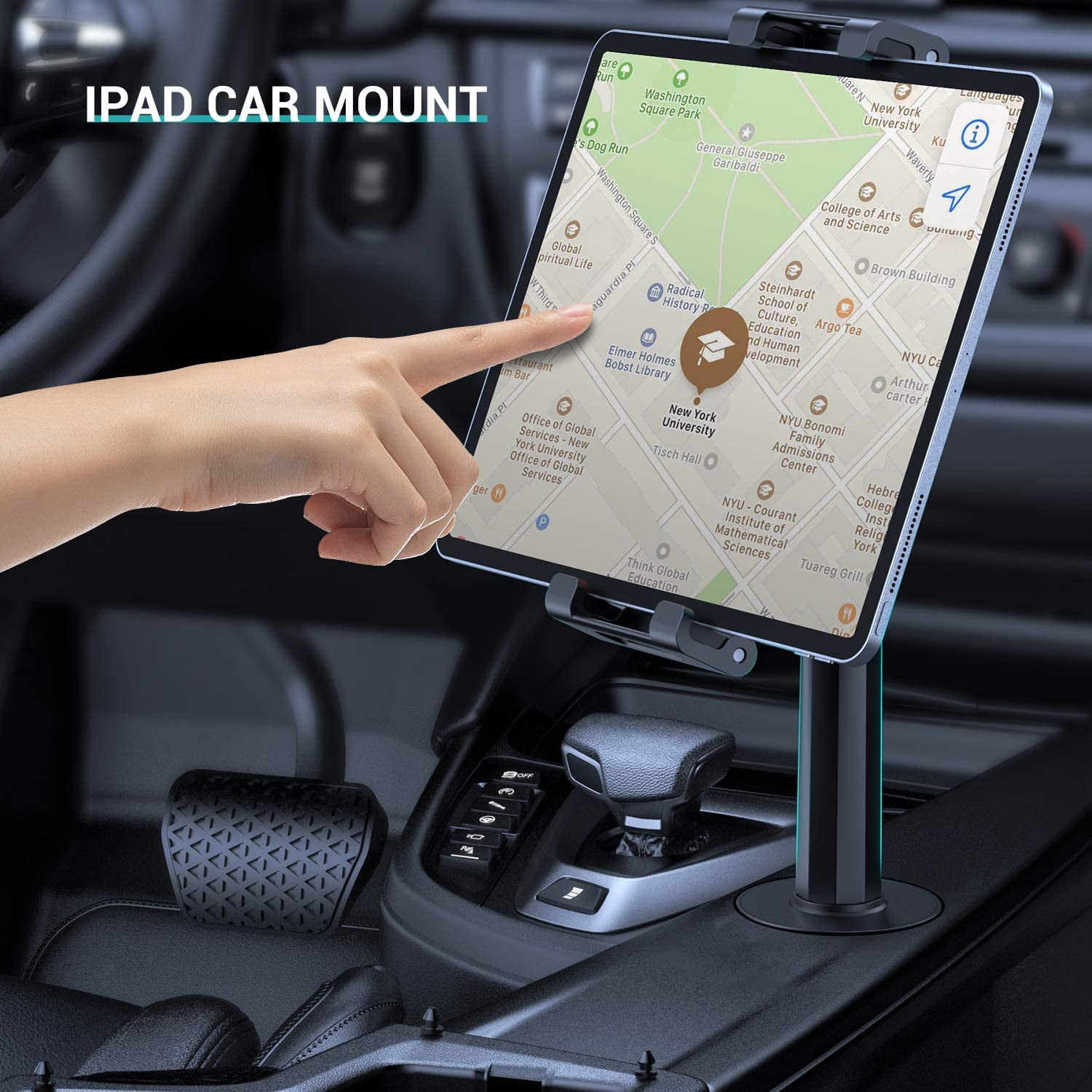 Car Tablet Mount Holder, Car Long Arm Tablet Windshield Holder Tablet 360  Degree Adjustable 2 in 1 Sticky Gel Suction Cup Phone