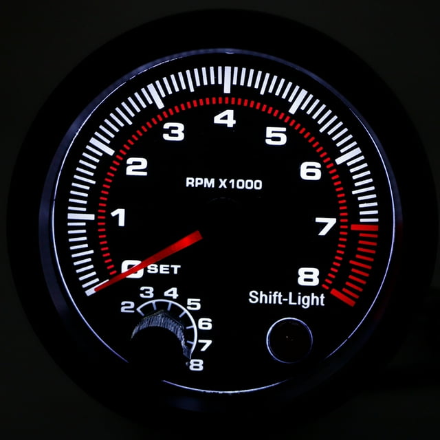 Car Tachometer Black Tachometer 12v Tachometer Universal Tachometer