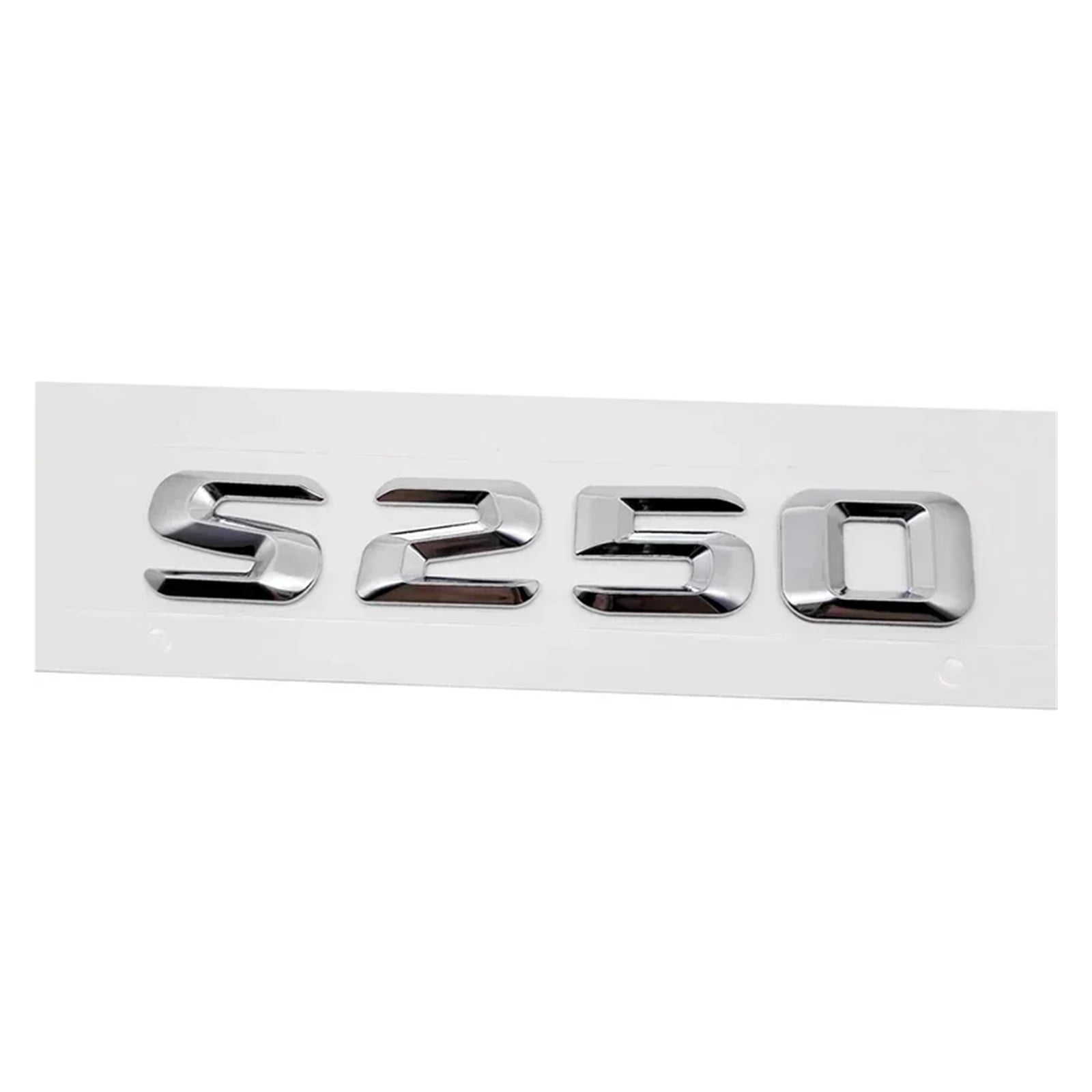 Black S55 + AMG Rear Trunk Emblem Badge Set – Adhesive Direct Fit For Mercedes
