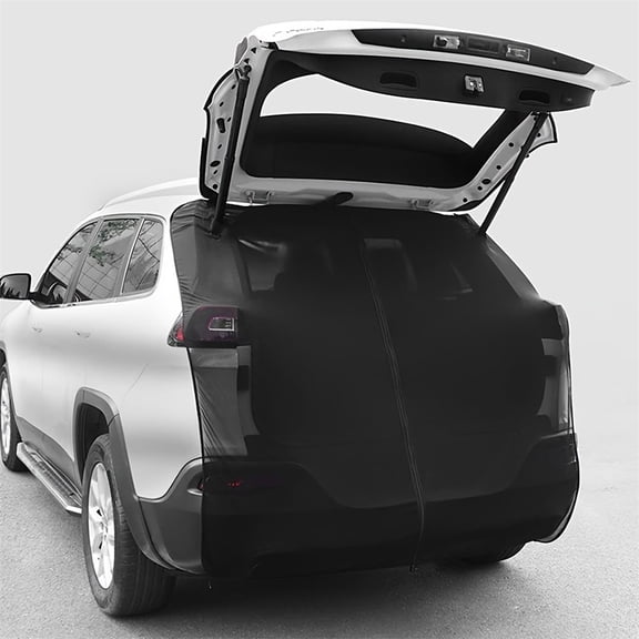 Car Tailgate Mesh Screen for SUV Van, Breathable Magnetic Car Screen for Tail Gate Hatch Camping Gear Accessories (S)