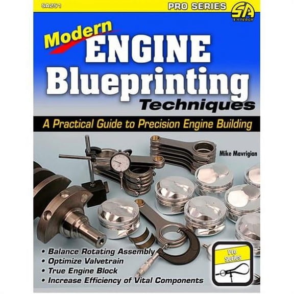 Car Tech SA251 Modern Engine Blueprinting Techniques Book