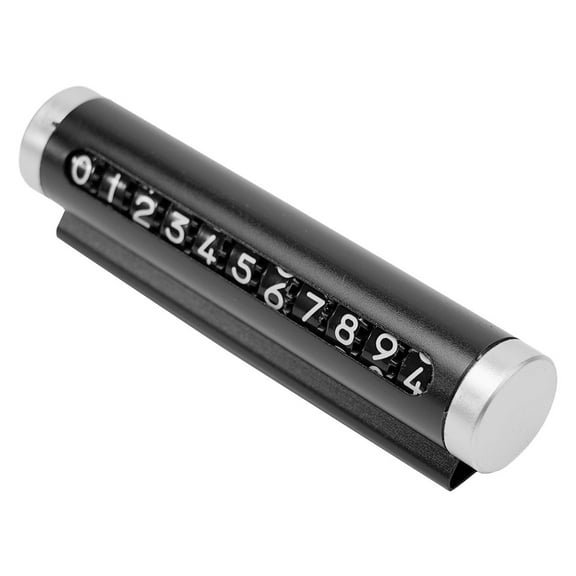 Car Temporary Parking Card Rotate Phone Number Plate Aluminum Stickers Auto Accessories