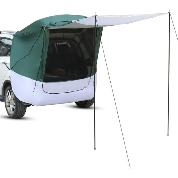 Car Tent 140 * 180 * 167cm Silver Tape Hardcore SUV Rear Tent for Camping Tent Military Green Plus White Gray