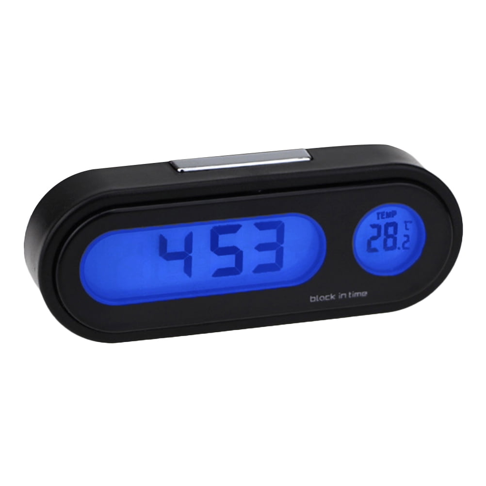 Car Thermometer Clocks Car Dash Clock Auto Clock Temperature Gauge